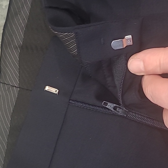 CALVIN KLEIN NATURAL WOOL DRESS PANTS 34X32 - Picture 4 of 11